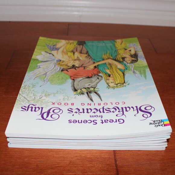 7x Dover Coloring Books Aztec Fairyland Unicorns Beowulf Shakespeare Jet Fighter - Picture 14 of 14